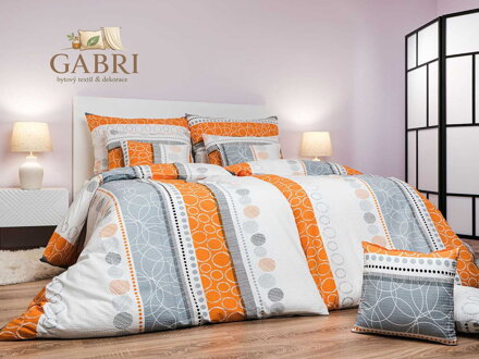 Dadka Povlečení krep Ateliér oranžový 140x220, 70x90 cm