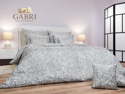 Dadka Povlečení satén GEON Iluze šedá 140x220, 70x90 cm