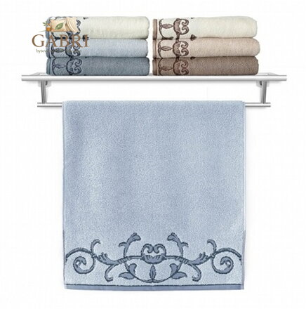 Veba Ručník Terry Barocco II. šedá 50x100 cm