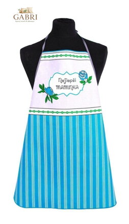 Forbyt Kuchyňská zástěra Nejlepší maminka tyrkysová UNI velikost