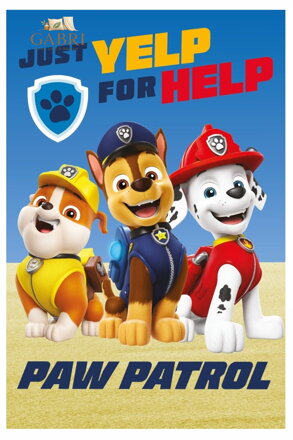 Jerry Fabrics Dětská fleecová deka Tlapková Patrola 457 100x150 cm