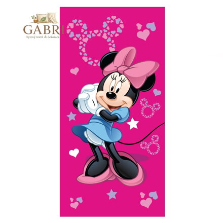 Jerry Fabrics Osuška Minnie Pink 05 70x140 cm