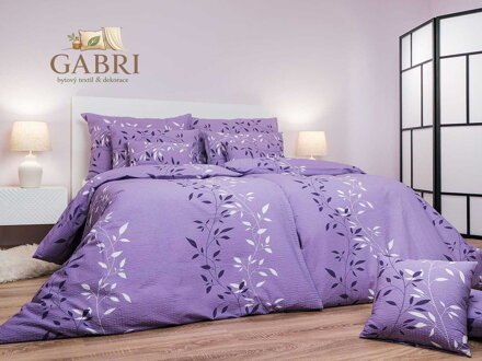 Dadka Povlečení krep Mandevila fialová 220x200, 2x70x90 cm