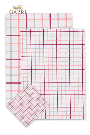 Svitap Utěrka Extra savá 50x70 Káro mix oranžové 3 ks