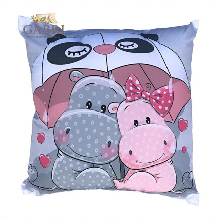 Dadka Fotopolštářek Hrošíci 40x40 cm