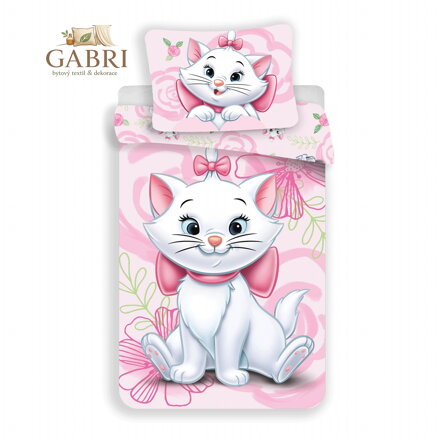 Jerry Fabrics Povlečení Marie Cat Pink 03 140x200, 70x90 cm