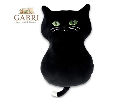 Svitap Polštářek mikrospandex Kočka černá 32 cm