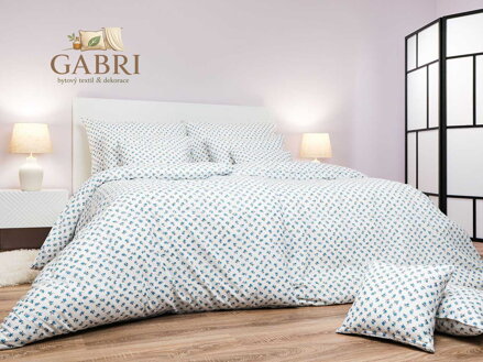 Dadka Povlečení krep Malé růže modré 140x200, 70x90 cm