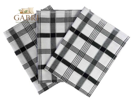 Svitap Utěrka Extra savá 50x70 cm Káro černé 3 ks