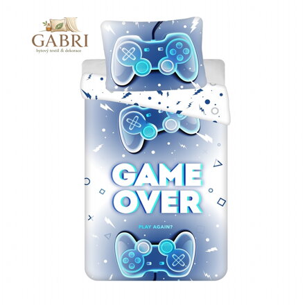 Jerry Fabrics Povlečení fototisk Game over 140x200, 70x90 cm