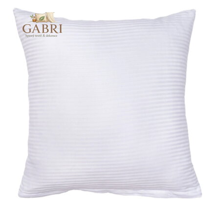 Povlak na polštář atlas grádl bílý proužek 0,4 cm