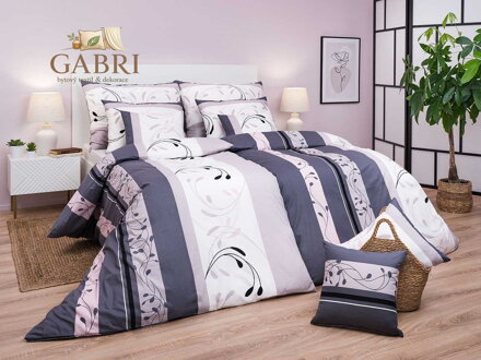 Dadka Povlečení satén Slezsko šedopudrové 140x200, 70x90 cm