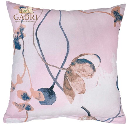 Povlak na polštář bavlna Bloom elegance pudrová