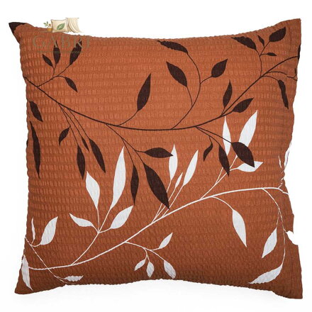 Povlak na polšář krep Mandevila hnědá