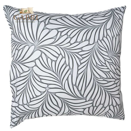 Povlak na polštář satén Iluze šedá