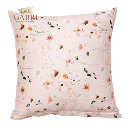 Povlak na polštář satén Luční sen