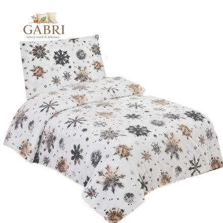 Jahu Povlečení mikroflanel Nord flake 140x200, 70x90 cm