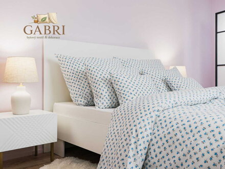 Povlak na polštář bavlna Malé růže modré