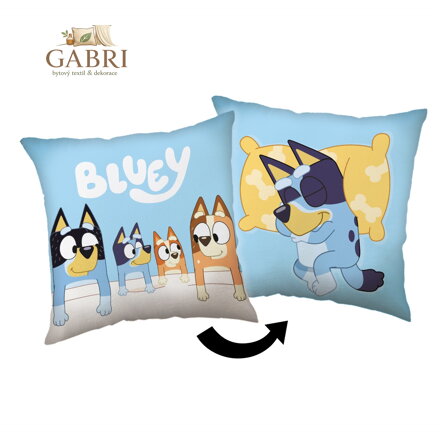 Jerry Fabrics Polštářek Bluey 40x40 cm