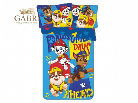 Povlečení do postýlky Paw Patrol 579 baby 100x135, 40x60 cm
