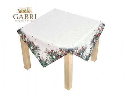 Vánoční ubrus Cesmína CYH6024GC 85x85 cm