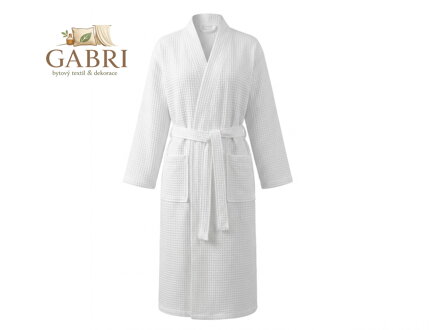 Praktik Vaflový župan bílá velikost XXL