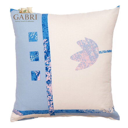 Povlak bavlna Tulipán světle modrý