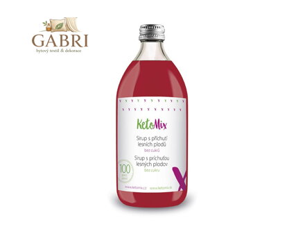 KetoMix Sirup s příchutí lesních plodů, bez cukrů 500ml (100 porcí)