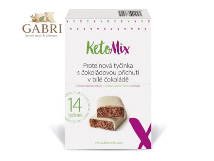KetoMix Proteinová tyčinka s čokoládovou příchutí v bílé čokoládě 40 g