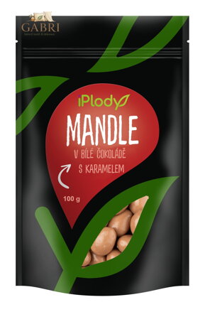 iPlody Mandle v bílé čokoládě s karamelem 100 g