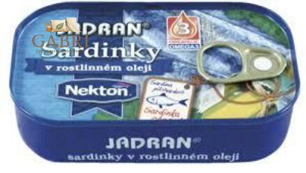 Nekton Sardinky v rostlinném oleji JADRAN EO 125g