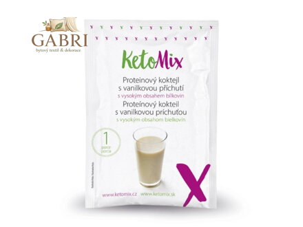 KetoMix Proteinový koktejl s vanilkovou příchutí 32 g (1 porce)