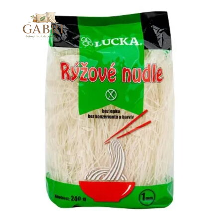LUCKA Těstoviny nudle rýžové 1 mm bezl. 240g