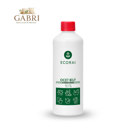 Ecorai Ocet bílý 10 % s vůní višně 1 l láhev
