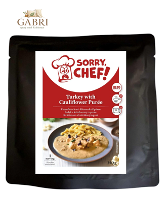 Sorry Chef Květákové pyré s krůtím masem KETO 250 g