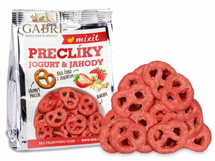 Mixit preclíky do kapsy - Jogurtová čokoláda s jahodami 70g