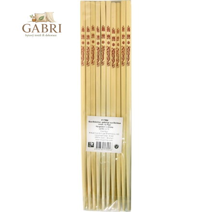 Hůlky jídelní bambusové 10 párů