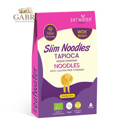 Těstoviny z tapioky a konjaku ve tvaru nudlí bez nálevu BIO 200 g (23 kcal, 8 g sacharidů)