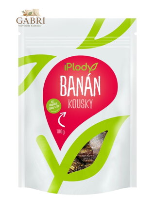 iPlody Sušený banán kousky 100g