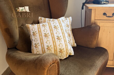 Povlak na polštář bavlněný Stanex retro béžové (LS250), 40 x 40 cm, Knoflíkové