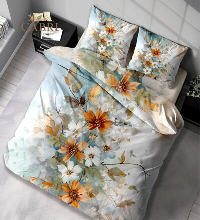 Francouzské ložní povlečení bavlněný satén Stanex Julia (LS405), 200 x 220 + 2ks 90 x 70, Zip