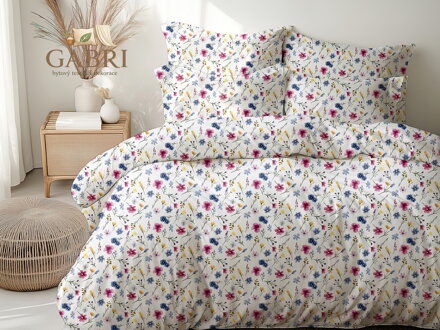 Ložní povlečení krepové Stanex Léto (LS439), 140 x 200 + 90 x 70, Knoflíkové