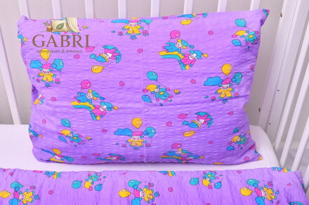 Dětské ložní povlečení bavlněné Stanex balónky růžové (LS309), 135 x 90 + 45 x 65, Knoflíkové