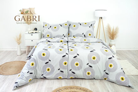 Ložní povlečení krepové Stanex pampeliška (LS148), 140 x 200 + 90 x 70, Knoflíkové