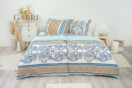 Ložní povlečení bavlněné Stanex Luisa (LS247), 140 x 200 + 90 x 70, Knoflíkové