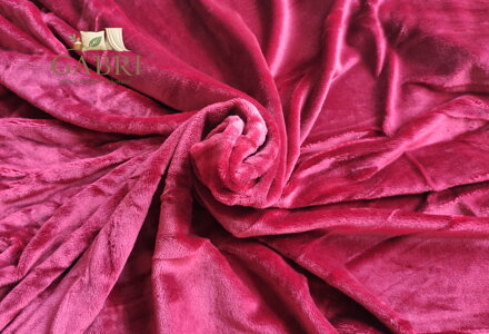 Mikroflanel napínací prostěradlo - bordó, 180 x 200