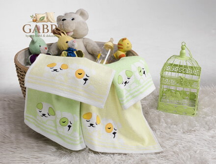 Dětský froté ručník Stanex - PEJSEK 30 x 50 ŽLUTÁ