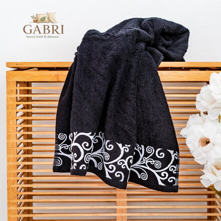 Froté osuška Stanex - VENEZIA 70 x 140 ČERNÁ