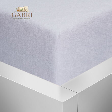 Froté napínací prostěradlo Stanex - bílé, 180 x 200