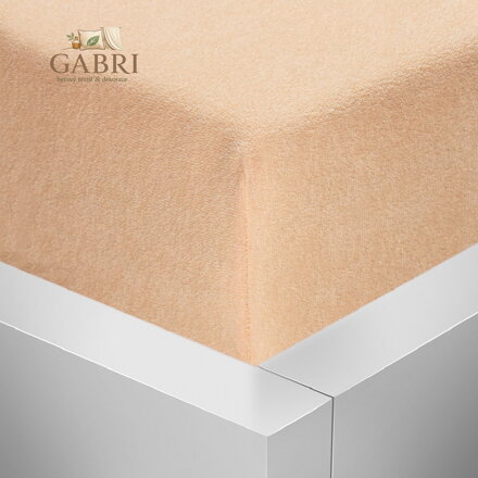 Froté napínací prostěradlo Stanex - lososové, 60 x 120